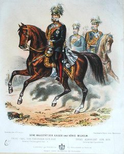 Kaiser Guglielmo I (1797-1888) a cavallo
