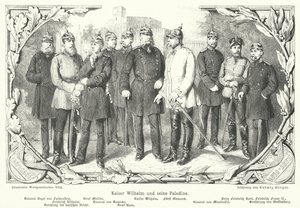 Kaiser Guglielmo I e i suoi paladini da German School