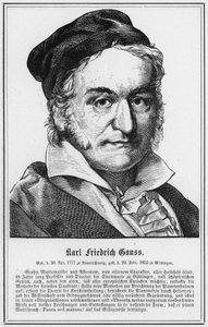 Karl Friedrich Gauss (incisione) da German School