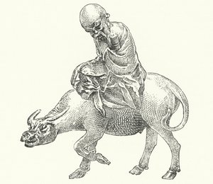 Laozi, antico filosofo cinese (incisione) da German School