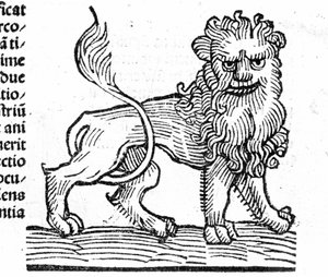 Il Leone - nel Trattato di Johannes Angeli De Magnisconnectionibue annorum revolutionibus ac eorum pefectionibus. Augusta, Erhard Ratdolt da German School