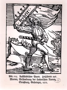 Libertà, illustrazione della rivolta dei contadini, 1522 da German School