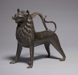 Aquamanile a forma di leone, 1200-50