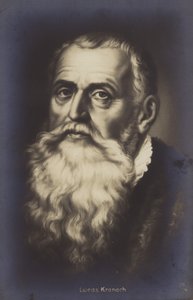 Lucas Cranach il Vecchio, pittore e stampatore tedesco (litografia) da German School