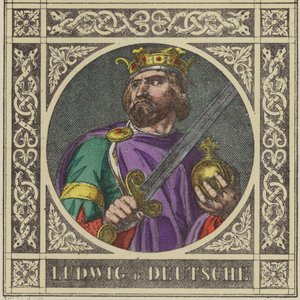 Ludovico il Germanico, 840-876 da German School