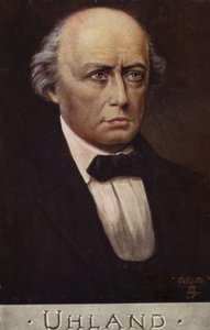 Ludwig Uhland (1787-1862), poeta e filologo tedesco (litografia a colori) da German School