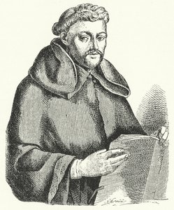 Luis de Leon, poeta lirico spagnolo (incisione) da German School
