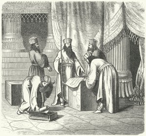 Magi, sacerdoti zoroastriani persiani (incisione)