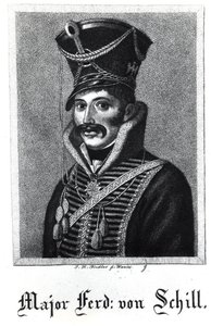 Maggiore Ferdinand Baptista von Schill (1776-1809) da German School