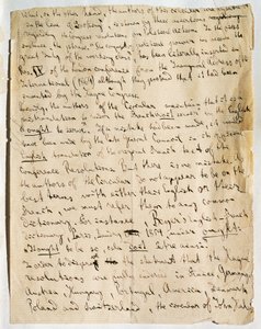 Pagina manoscritta di un articolo di Karl Marx, nel giornale International Herald, pubblicato il 25 gennaio
