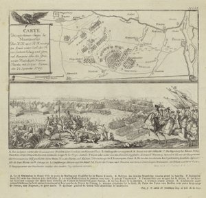 Mappa e illustrazione che mostra la Battaglia di Rymnik