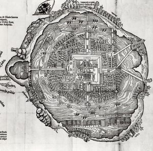 Mappa di Tenochtitlan da 