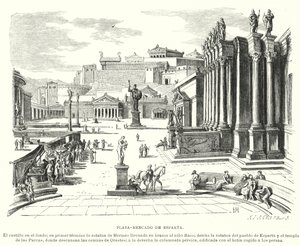 Piazza del mercato di Sparta, Antica Grecia da German School