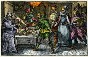 Maschere che visitano tutte le abitazioni portano le festività rituali del Carnevale in ogni casa da German School
