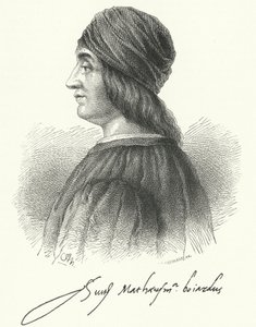 Matteo Maria Boiardo, poeta rinascimentale italiano (incisione) da German School