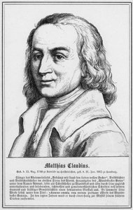 Matthias Claudius (incisione) da German School
