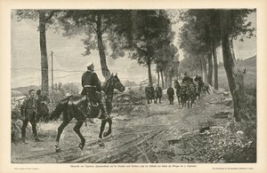 Incontro tra Bismarck e Napoleone III dopo la battaglia di Sedan, Guerra Franco-Prussiana, 2 settembre 1870 da German School