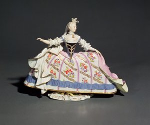 Figura di donna di Meissen da German School
