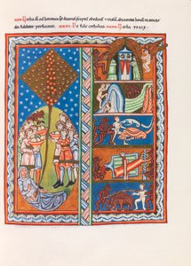 Miniatura dal Liber Scivias di Ildegarda di Bingen, c. 1175 (facsimile) da German School
