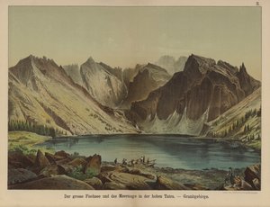 Morskie Oko, lago nei Monti Tatra Alti di granito da German School