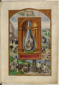 Ms Harley 3469, f.23 Bambino e drago in fiasca, il Quarto Trattato, da 
