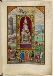 Ms Harley 3469, f.26 Drago a tre teste in una fiasca, il Quarto Trattato, da 