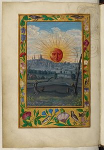 Sole con volto umano che sorge, il Quinto Trattato, da 