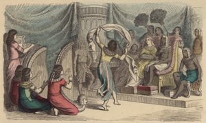 Musicisti e danzatori che si esibiscono davanti al Faraone nell