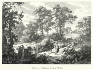 Nausicaa e Ulisse, scena dall