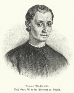 Niccolò Machiavelli, diplomatico, politico, filosofo e scrittore italiano (litografia)