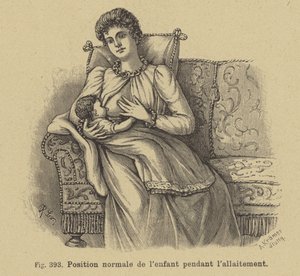 Posizione normale di un bambino durante l