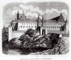 Facciata nord del Castello di Marienburg da German School