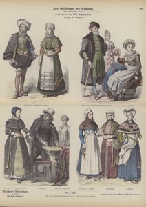 Costumi norvegesi e danesi, inizio XVII secolo da German School