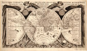 Nova orbis terrarum, da "Tabulae Rudolphinae" di Johannes Kepler, 1627-30 da German School