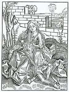 Dei folli che non possono mantenere segreto il proprio consiglio, illustrazione dalla traduzione inglese di Alexander Barclay di 