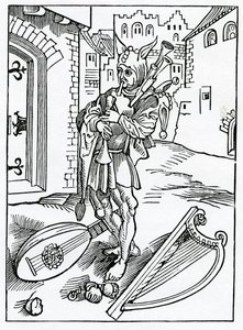 Dei folli impazienti che non sopportano la correzione, illustrazione dalla traduzione inglese di Alexander Barclay di 