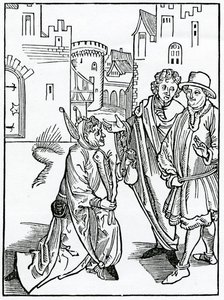 Del disprezzo e del disdegno della povertà, illustrazione dalla traduzione inglese di Alexander Barclay di 