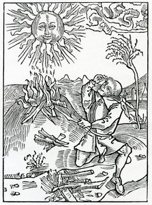 Di coloro che parlano follemente contro le opere di Dio, illustrazione dalla traduzione inglese di Alexander Barclay di 