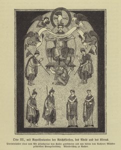 Ottone III, Sacro Romano Imperatore, con rappresentanti dei principi, della nobiltà e del clero da German School