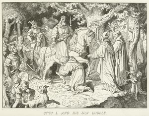 Ottone I e suo figlio Ludolfo