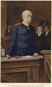 Otto von Bismarck durante un discorso al Reichstag da German School