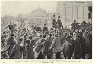 Orazione offerta a Otto von Bismarck quando lascia la residenza del Cancelliere da German School