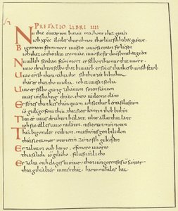 Pagina della Parafrasi del Vangelo da German School