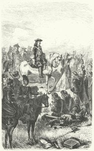 Pietro il Grande di Russia alla battaglia di Poltava da German School