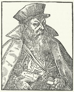 Philipp Nicodemus Frischlin, drammaturgo tedesco (incisione) da German School