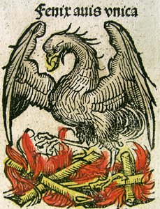 Fenice, pubblicato nella Cronaca di Norimberga, 1493