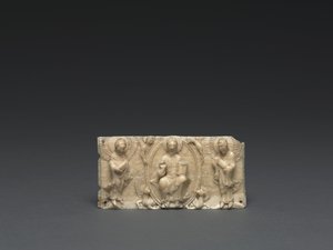 Placca da un altare portatile: Cristo e gli Apostoli, Valle del Basso Reno da German School