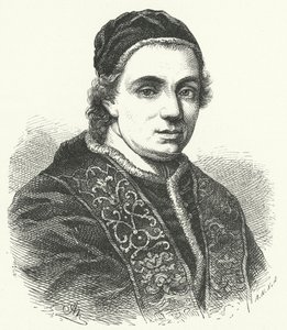 Papa Clemente XIV (incisione) da German School