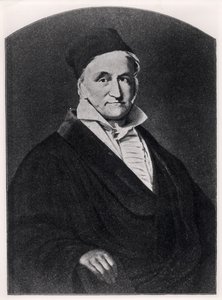 Ritratto di Carl Friedrich Gauss (1777-1855) da Handbuch der Vermessungskunde pubblicato da Metzler a Stoccarda, 1895 da German School