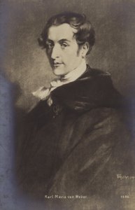 Ritratto di Carl Maria von Weber da German School